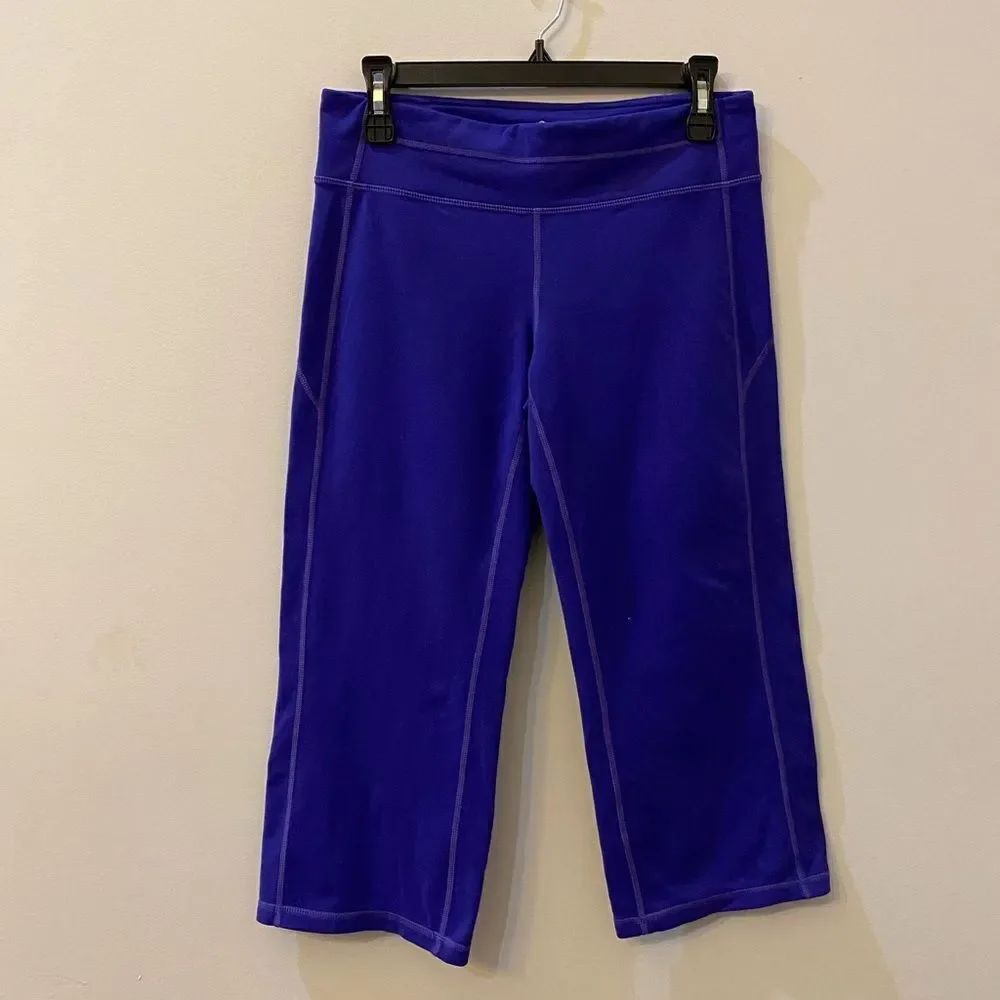 Athleta Capri Purple Yoga Pants Women Size L